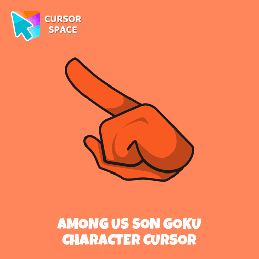 Among Us Son Goku Character cursor
